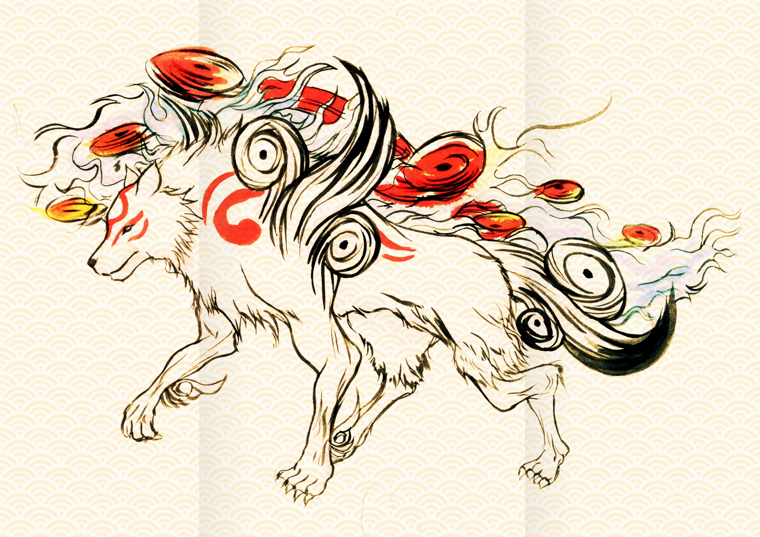 Okami Amaterasu art design