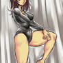 Yu in black Leotard