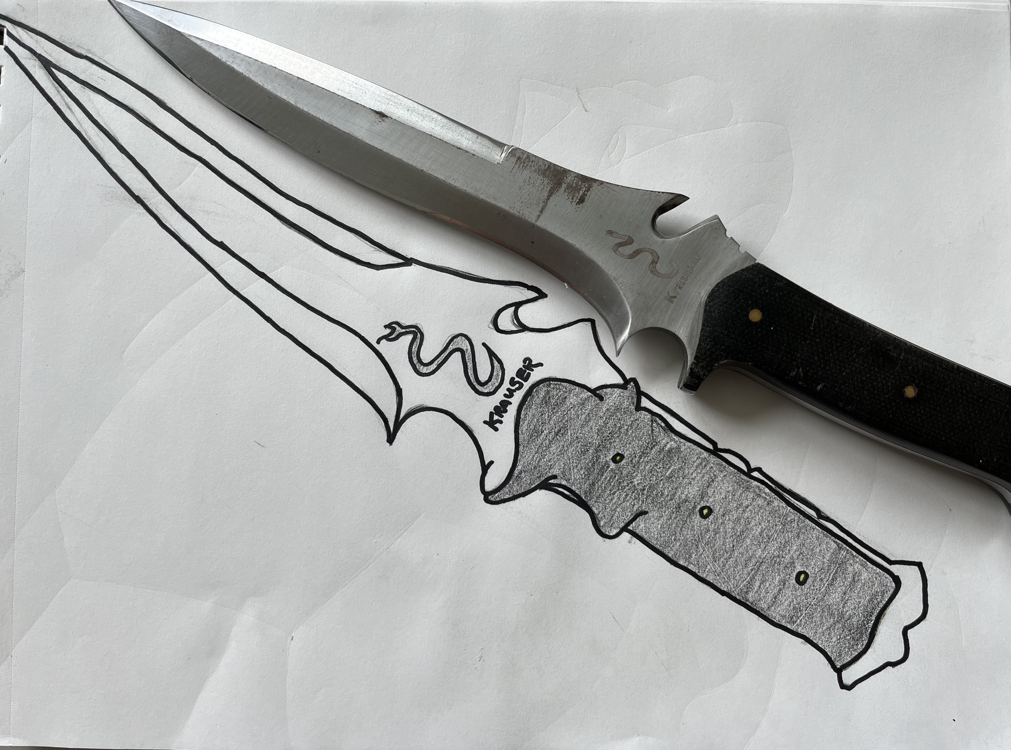 Krausers Knife from RE4 by zero-tx on DeviantArt