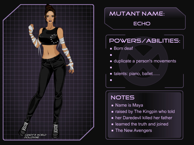 X-Girl Marvel Girl Echo by autumnrose83 on DeviantArt
