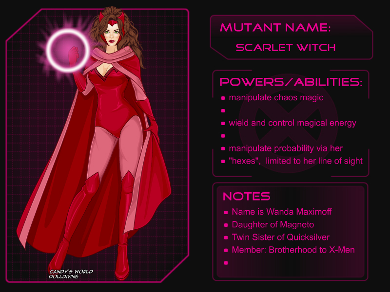 The Scarlet Witch  Scarlet witch marvel, Scarlet witch, Marvel girls