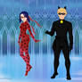 Snow-Queen-Ladybug + Cat Noir