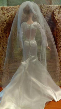 Back of the wedding dress