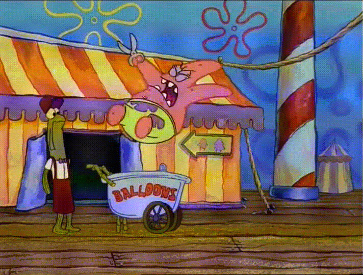 Patrick Rope Explosion Patrick Destroys The Balloon Stand by LoopedPuddle on DeviantArt