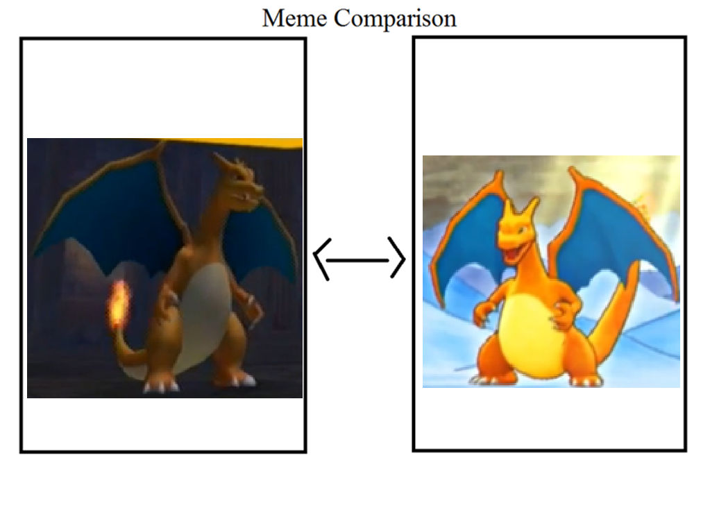 Charizard Mem Meme Comparison - These Charizards by LoopedPuddle on DeviantArt