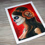 5x7 print of Senora De Los Muertos