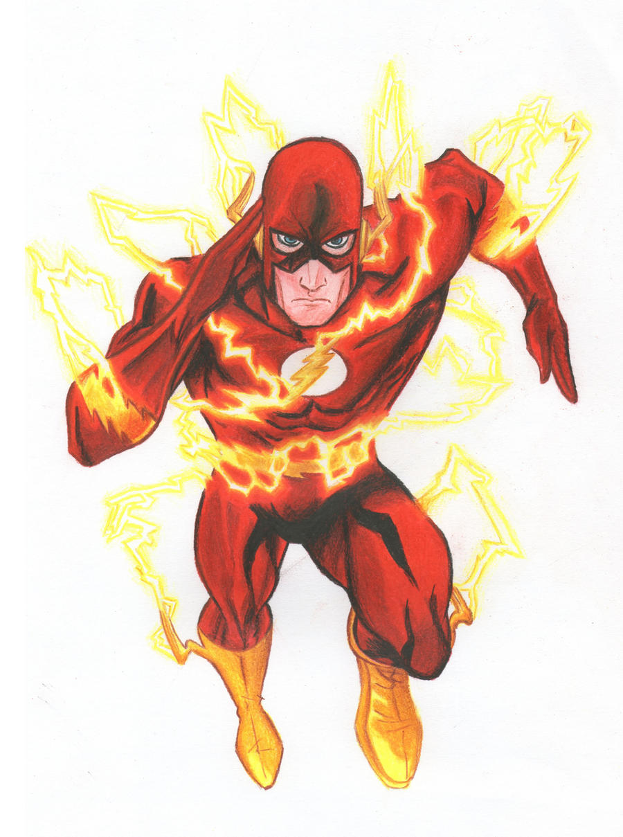 The Flash - Crayon Pencil