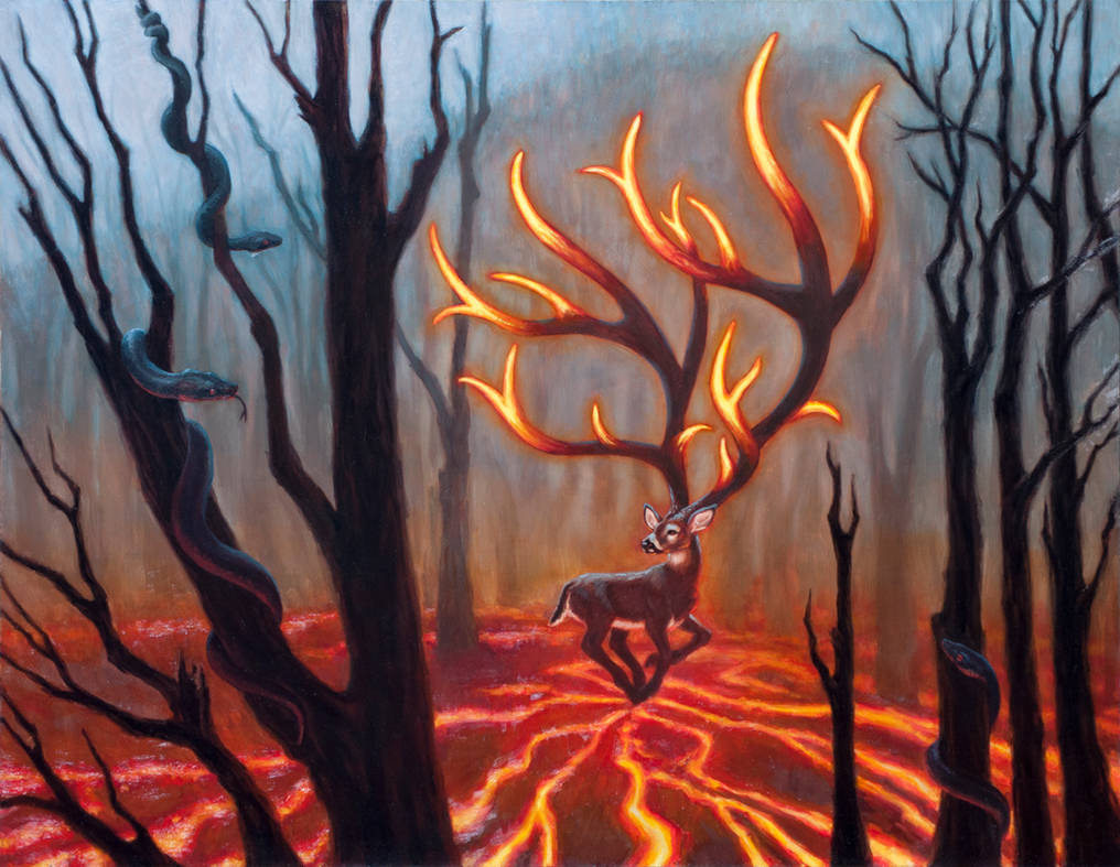 Fire Deer/Smoldering Antlers