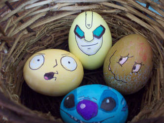 colored eggs