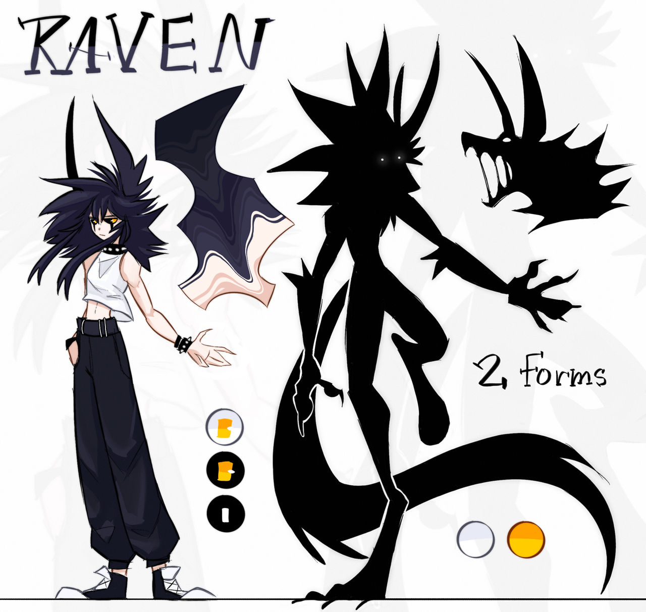 raven ref by aephalen on DeviantArt