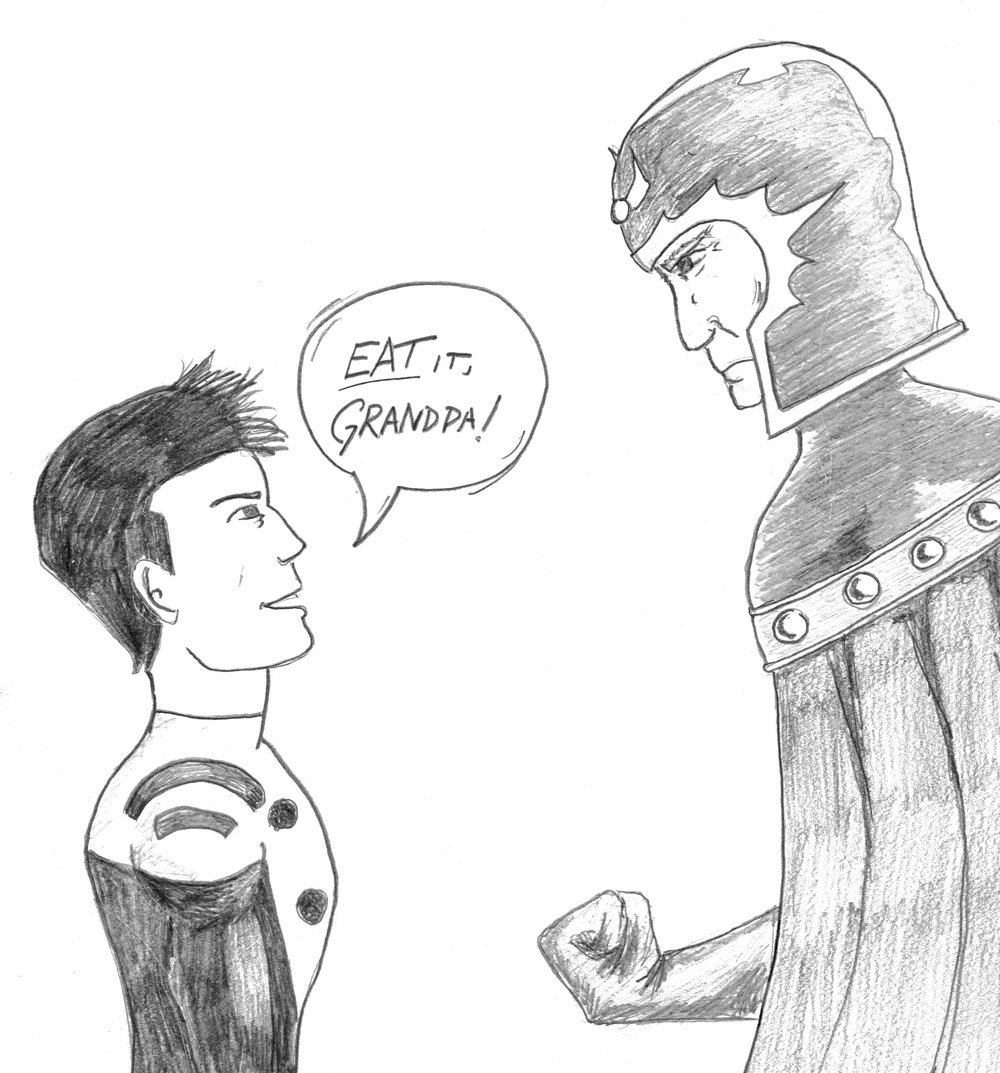 Cosmic Boy versus Magneto