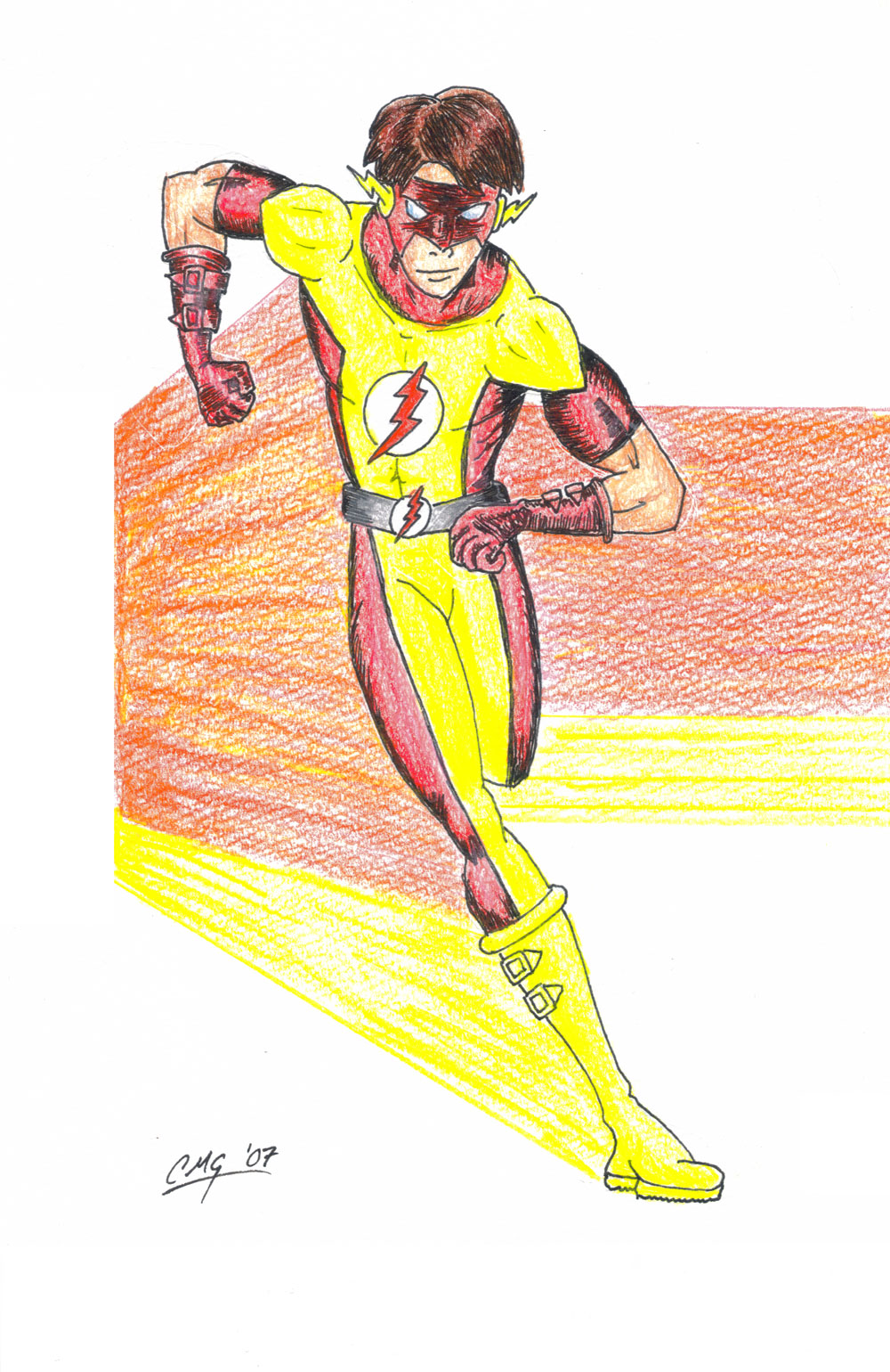 Bart Allen - Flash hand color