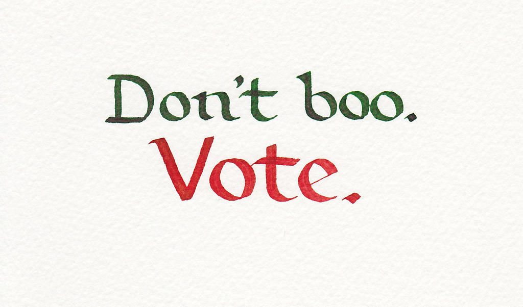 Barack Obama - Don't boo.