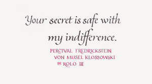 Percy DeRolo - Your Secret