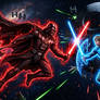Red Lantern Vader VS Blue Lantern Luke