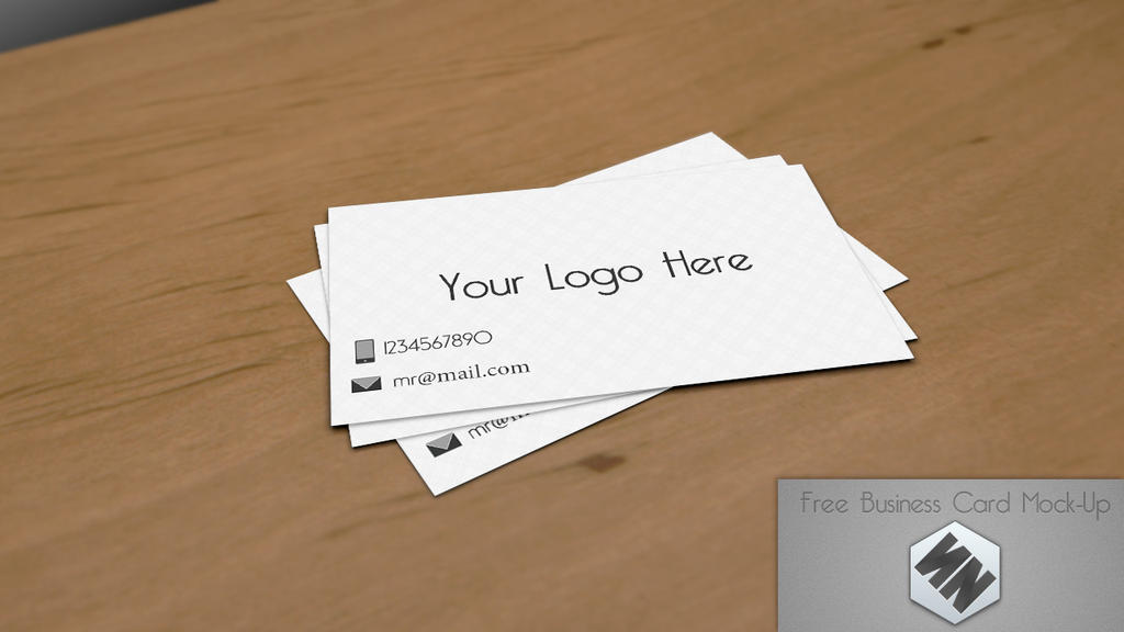 My Free Business Card Mock-up (PSD)
