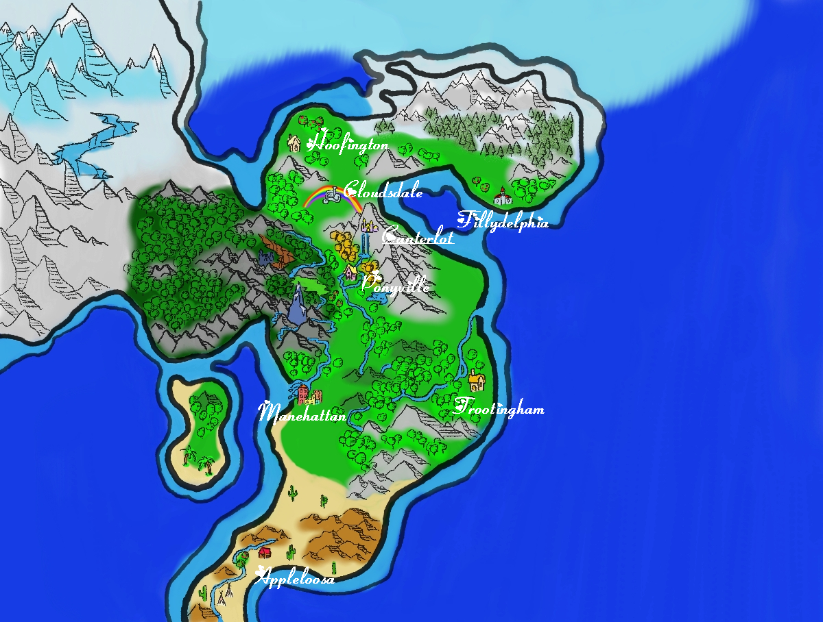 Map of Equestria 2.0