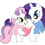 Rarity and Sweetie Belle - vector