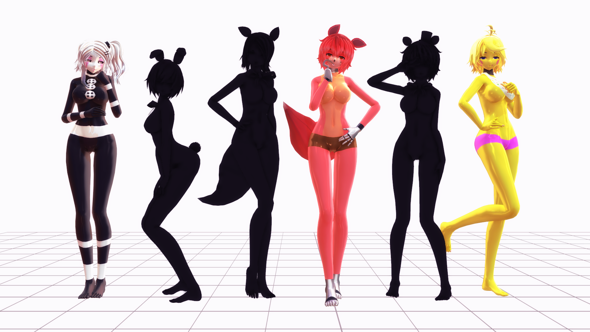 Five Nights At Freddy`s Anime girls by smsm20animations on DeviantArt