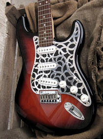 Custom metal pickguard