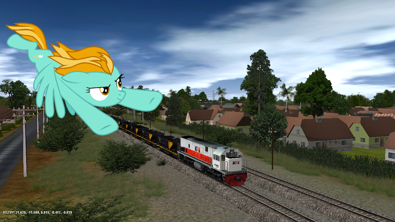 Flying Feight Train lightning dust flying over freight train by RailfansDAOP4 on DeviantArt