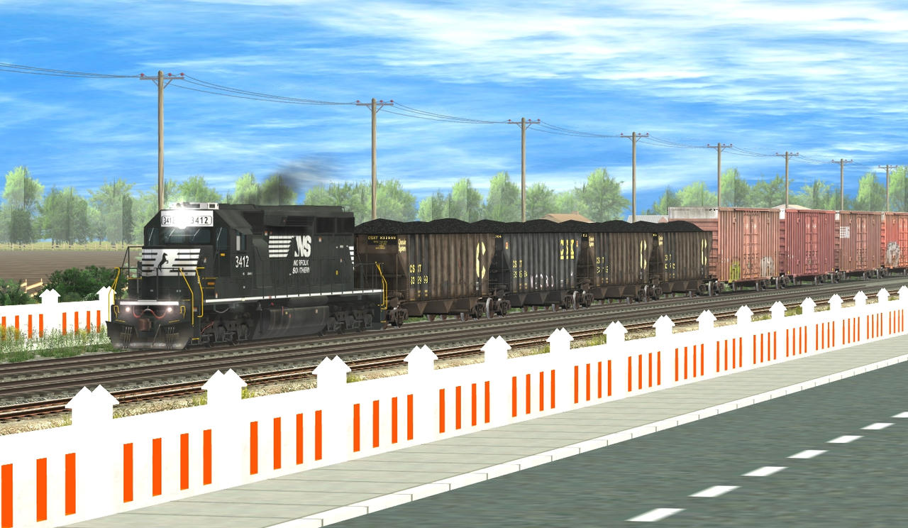 Pulling a freight train alone by RailfansDAOP4 on DeviantArt