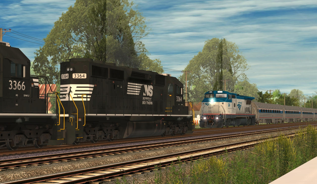 Passing each other freight and passenger trains by RailfansDAOP4 on ...