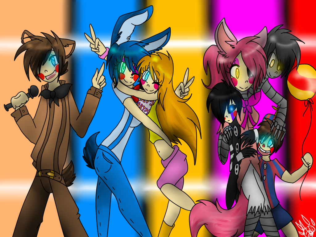 Human FNaF 2 Crew (OLD AS FUCK)