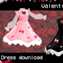 Valentine Love dress MMD DOWNLOAD