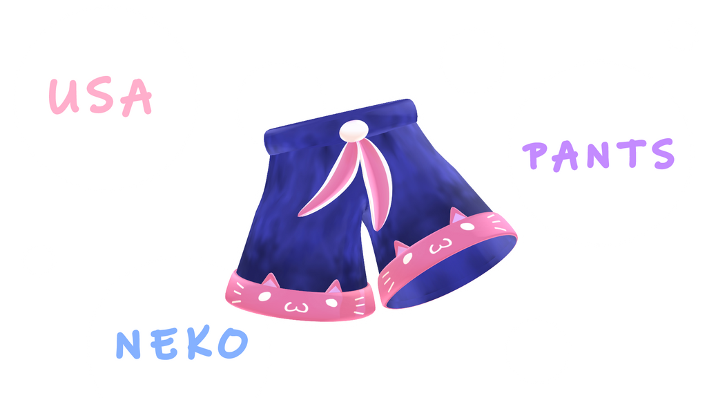 Neko Usa pants (MMD) by HoshichoM on DeviantArt