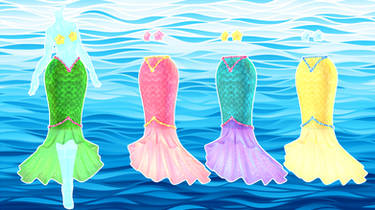 MMD download : Mermaid skirt