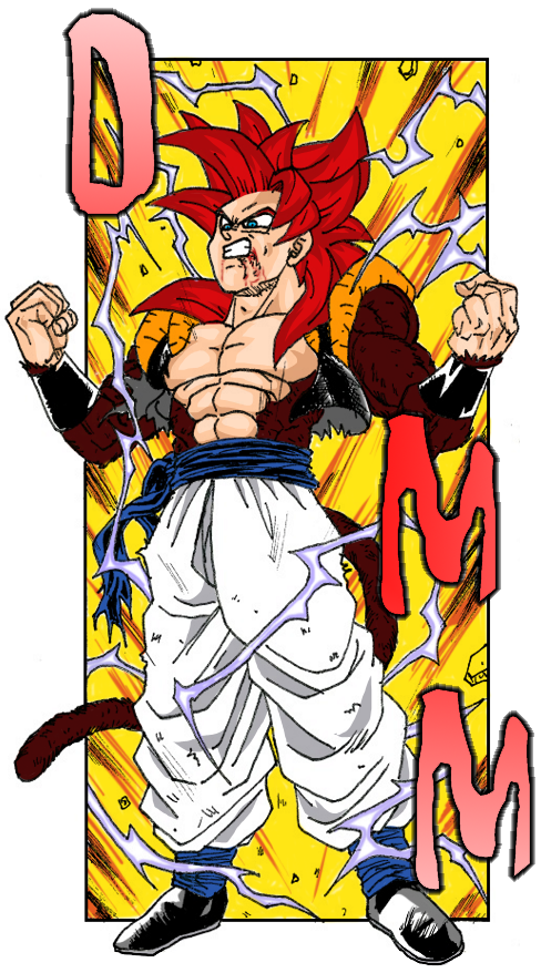 SSJ4 Gogeta colored by MalikStudios on DeviantArt