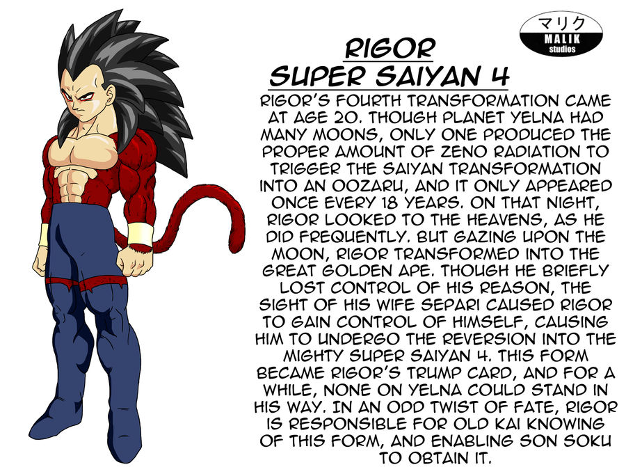 Rigor Super Saiyan 4 by MalikStudios on DeviantArt