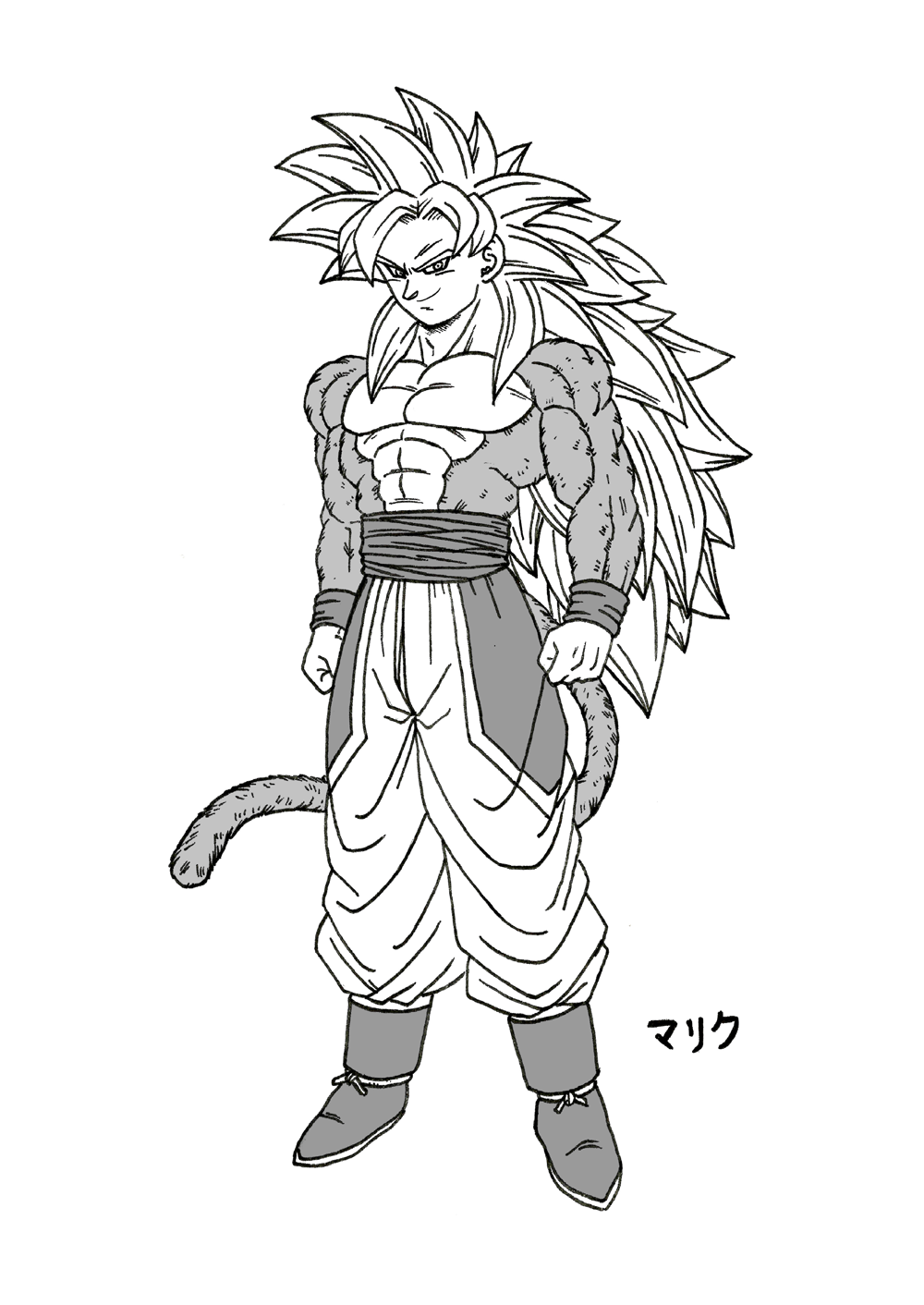 Ssj5 Drawing SSJ5 Son Goku (New Design - Manga version) by MalikStudios on DeviantArt