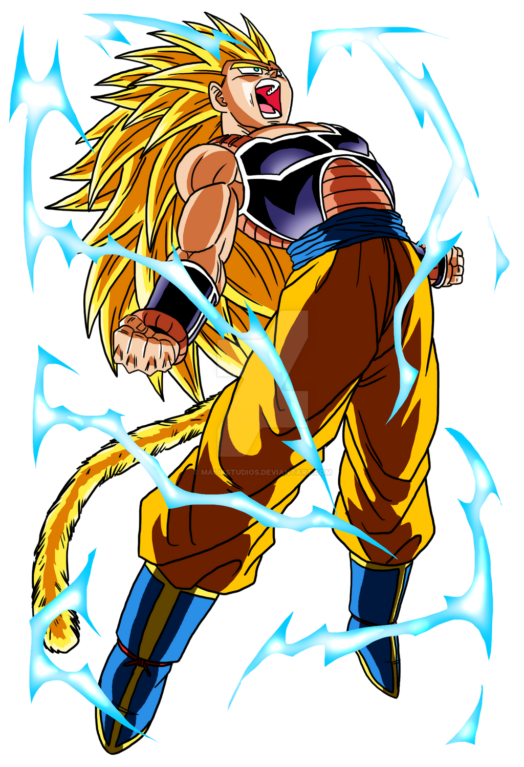 SSJ2 Raditz by MalikStudios on DeviantArt