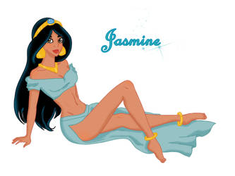 Diney Pin Ups - Jasmine