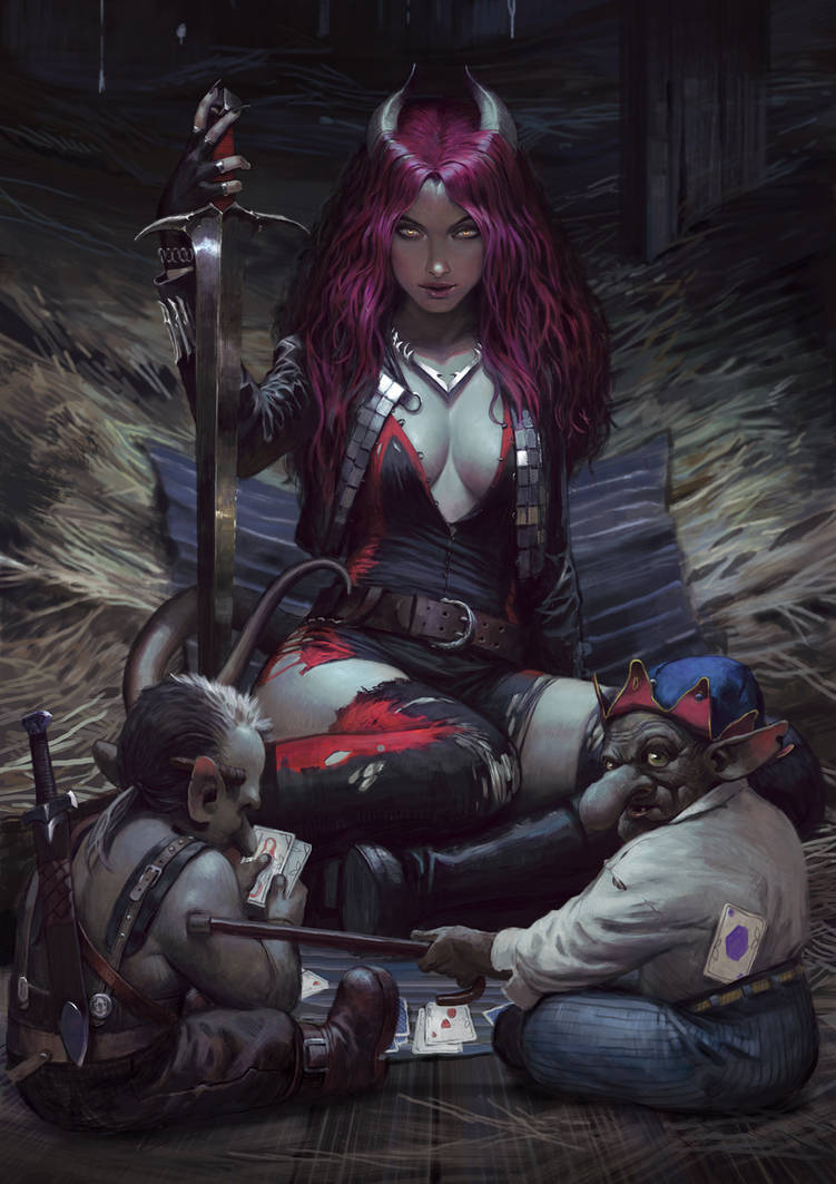 Tiefling and goblins by Haco1 Tiefling and goblins by Haco1