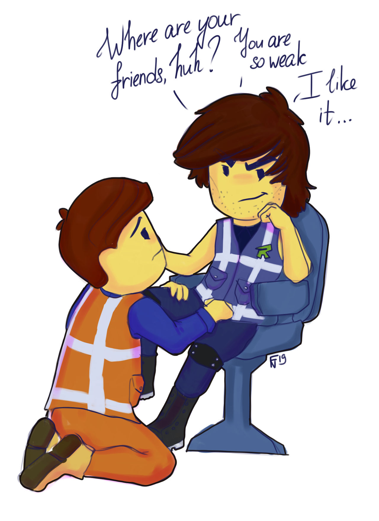 Rex and Emmet (spoilers hehe) by Fabuloussnick on DeviantArt