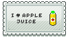Apple juice stamp