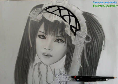 Kurumi Cosplay Drawing