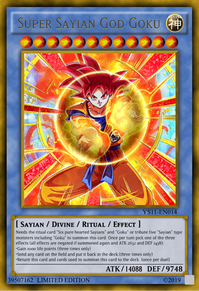 Super Saiyan God Goku (Yugioh Card) by VinPhu1 on DeviantArt