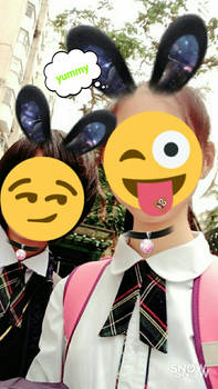 left one is me but too shy to show face ._.