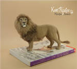 Miniature 1:12 lion sculpture