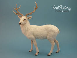 Miniature 1:12 scale White Stag