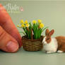 Miniature Dutch Rabbit Sculpture