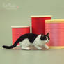 Little Ninja Miniature Cat Sculpture 1:12