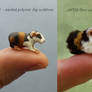 Before / After 1:12 Guinea Pig sculpture