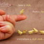 Miniature Chick sculptures