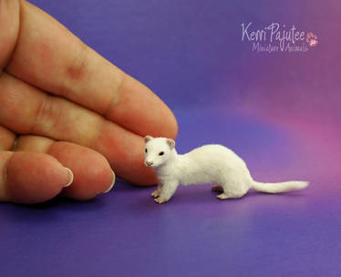 Miniature Ferret Sculpture