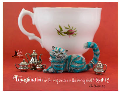 Miniature Cheshire Cat sculpture...